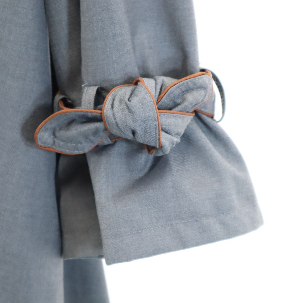 AMERI UNDRESSED Long sleeve Back Pleated Belted t… - image 7