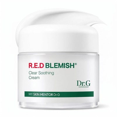 Dr. G R.E.D. Blemish Clear Soothing Cream - Calming Korean Moisturizer for Re...