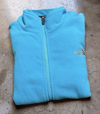 THE NORTH FACE TEAL FLEECE ZIP JACKET GIRLS L 14/16 GUC 