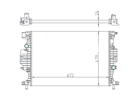 Hart 622 017 KüHler Motor-KüHlung FüR Ford, Kerntiefe 16 Mm-image