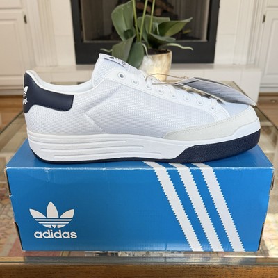 Size 10 - adidas Rod Laver White Navy for sale online | eBay