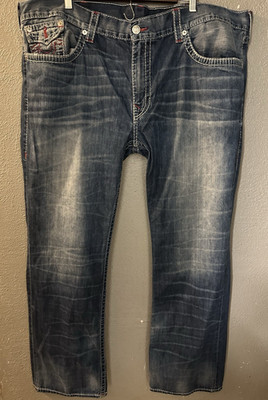 TRUE RELIGION JEANS Mens Straight Fit 46x32