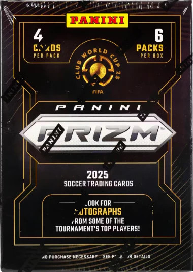 2025 Panini Prizm FIFA Club World Cup Soccer 6-Pack Blaster Box Sealed