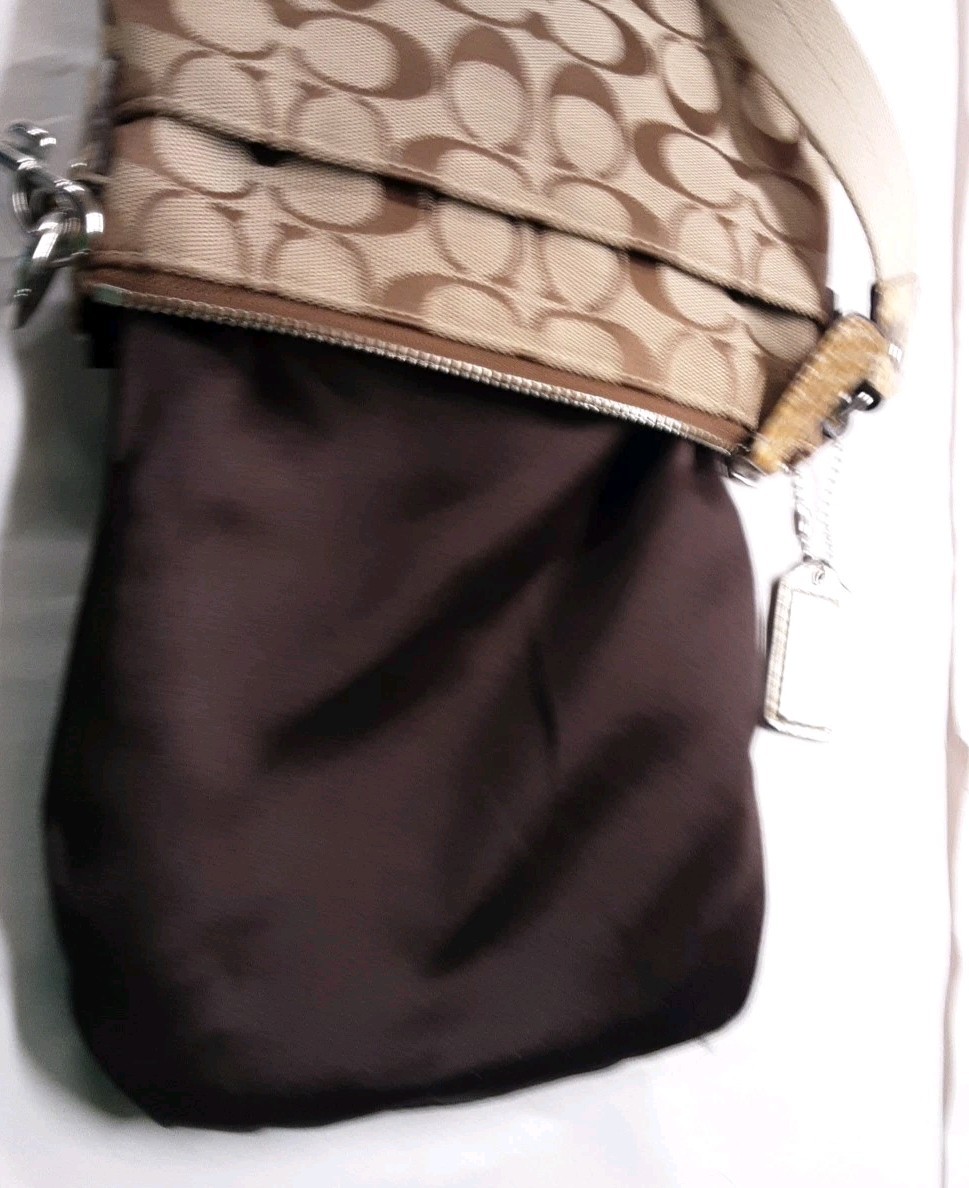 COACH-Sutton-Signature Crossbody-Python Trim-Gold… - image 15