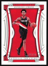 2022-23 Panini National Treasures 22/99 Anfernee Simons #100 BG6
