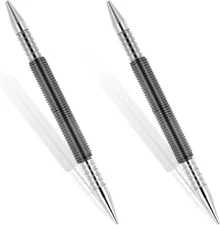 2 Pieces Spring Nail Set, Nail Set Tool and Hinge Pin Tool Dual Head Nail Set