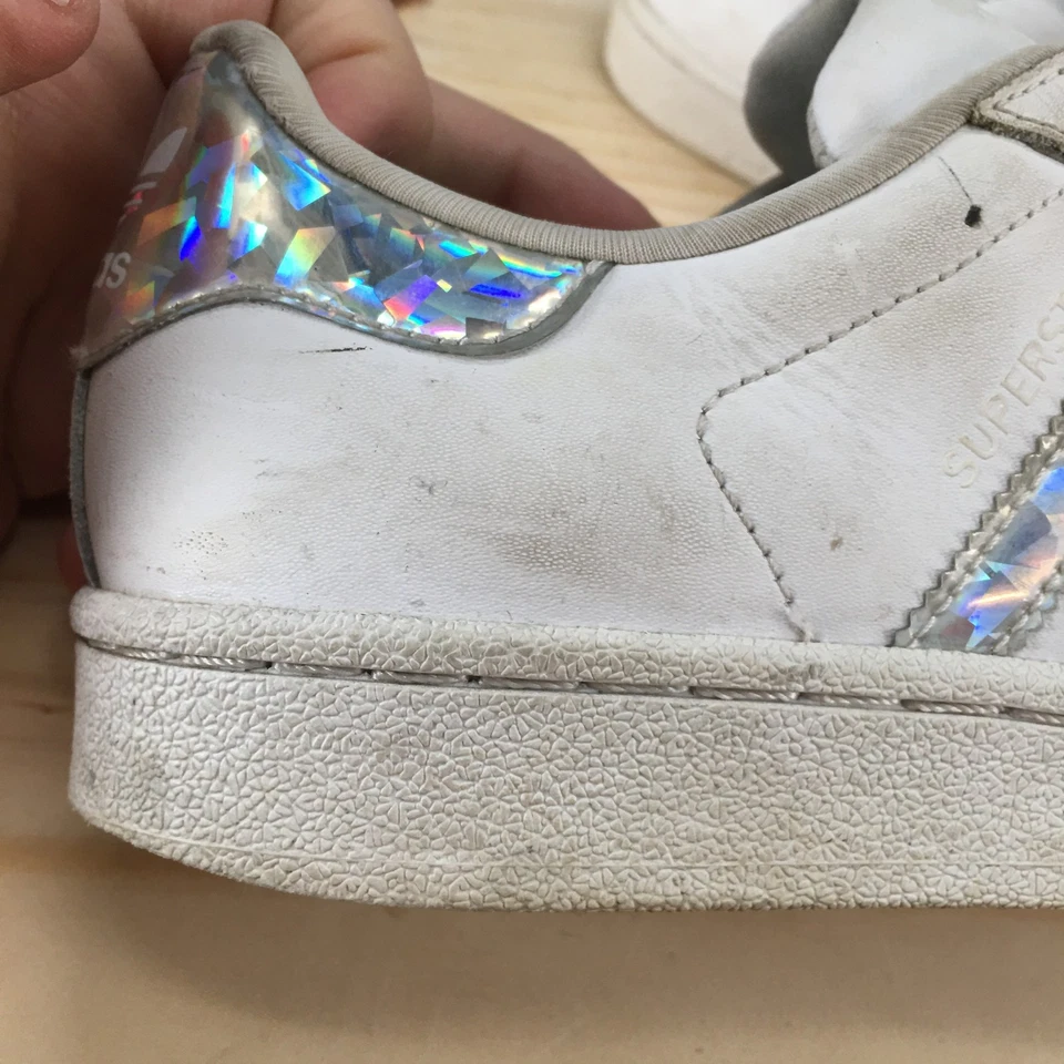 Adidas Zapatos Juveniles 5 Superstar J Deportivos Zapatillas bajas F3389 Blanco Con cordones Foto 4 de 4