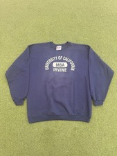 RARE VINTAGE HANES HEAVYWEIGHT 90s UCI UNIVERSITY OF IRVINE COLLEGIATE SWEATER