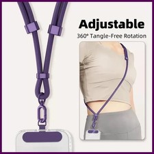 Universal Adjustable Phone Lanyard Crossbody Necklace Strap Phone Case Long