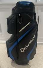 Taylormade Deluxe Golf Cart Bag schwarz/blau mit Regenschutz