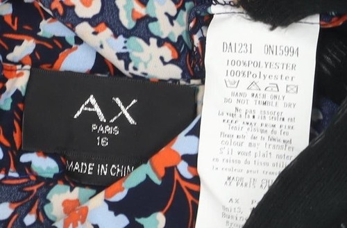 AX Paris Women's Multicoloured A-Line Dress Size 16 - Picture 3 of 12