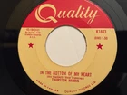 Thurston Harris - In The Bottom Of My Heart - Canada Quality 45 EX