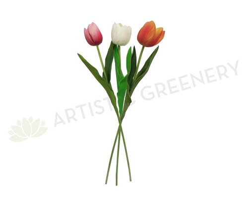FA1080-1 - Latex Tulip Floral Arrangement 45cm Tall - Picture 2 of 3