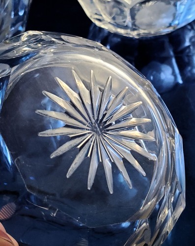 Heisey Glass #429 PLAIN PANEL RECESS Berry Set with Rose Engraved Decor w/H Mark - Picture 7 of 8