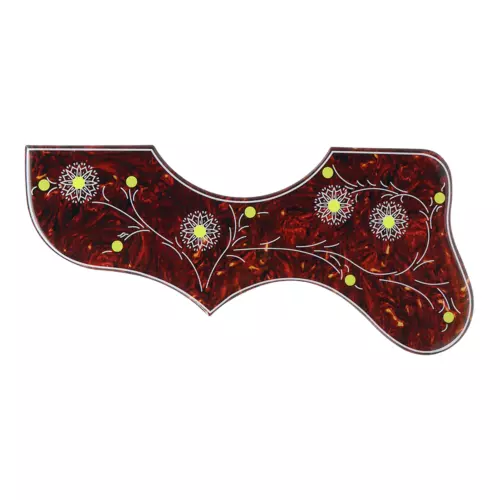 Thick Self-adhesive Acoustic Guitar Pickguard for Left J200 SJ200 Red Tortoise