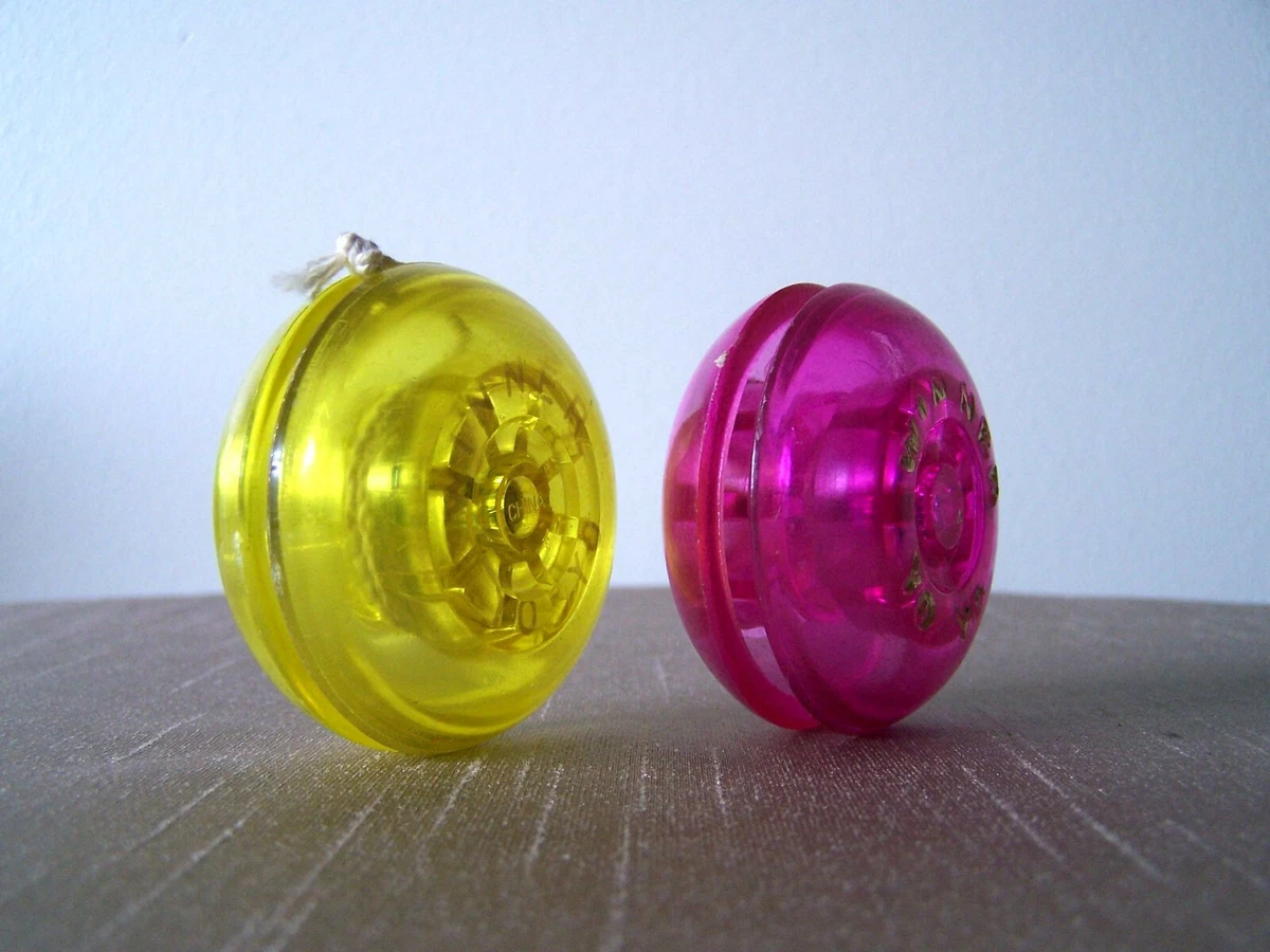 Vintage Winner Yoyo Translucent Yellow and Purple 2 Lot eBay