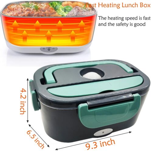 Electric Heating Lunch Box Portable for Car Home Food Warmer Container with Bag - Picture 4 of 23