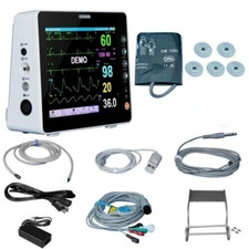 8-inch Multi-parameter Human Portable Patient Monitor ECG NIBP Spo2 TEMP RESP