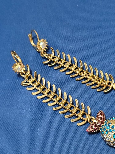 Betsey Johnson Fish Head Earrings  Pre-owned - Picture 4 of 12