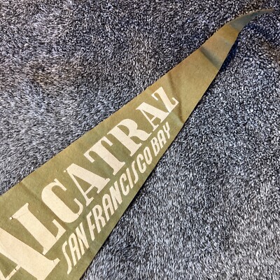 50s alcatraz prison souvenir pennant 【公式通販】