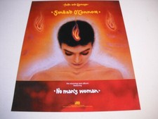 SINEAD O'CONNOR the new album is FAITH AND COURAGE w/ No Man's Promo Poster Ad 