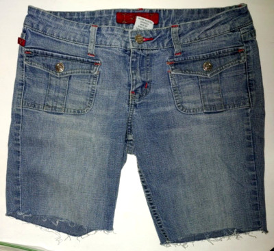 YMI Cutoff Denim shorts 33'' waist size 9, raw edge 8'' inseam, length 15''