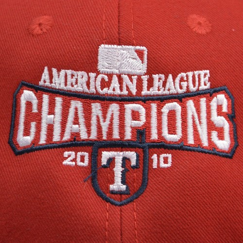 Texas Rangers New Era MLB American League Champs Baseball Hat with defects - Picture 3 of 7