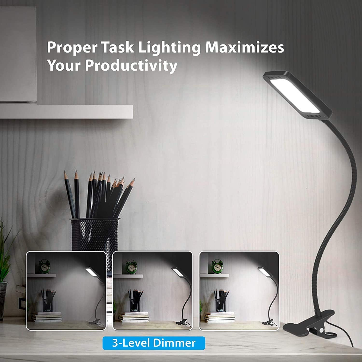 Task Lighting Best Led Desk Lamps 2018 360 Lighting Grady 16 1/2