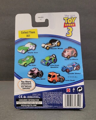 Disney Pixar Toy Story 3 Hot Wheels Little Green Speedster Die