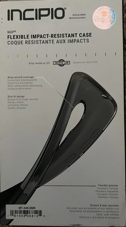 Funda Incipio NGP para Moto E5 Play - Smoke Foto 2 de 2