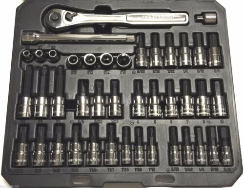 Craftsman 42 piece 1/4 and 3/8-inch Drive Bit and Torx Bit Socket Wrench Set - Picture 1 of 2