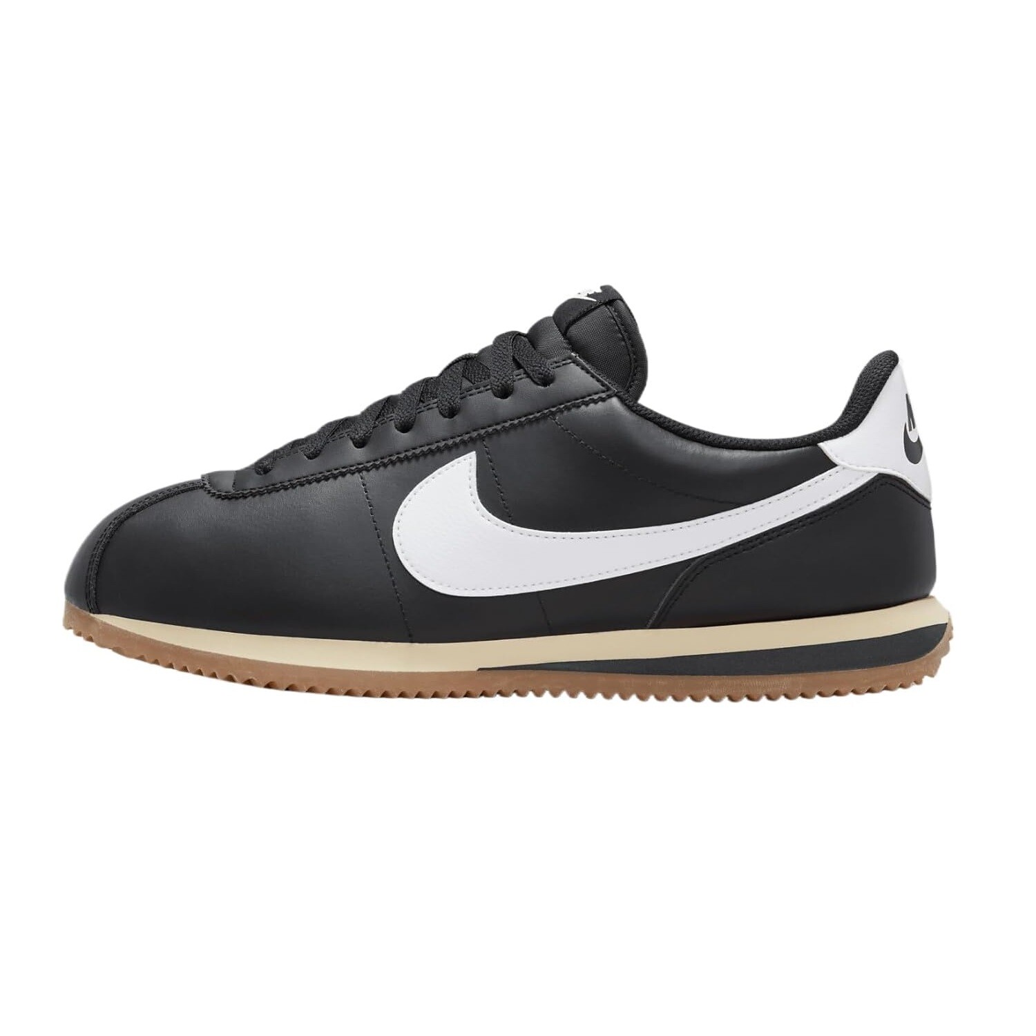 Мужские кроссовки Nike Cortez Черный/белый-Gum Med Brown (DM4044 002)