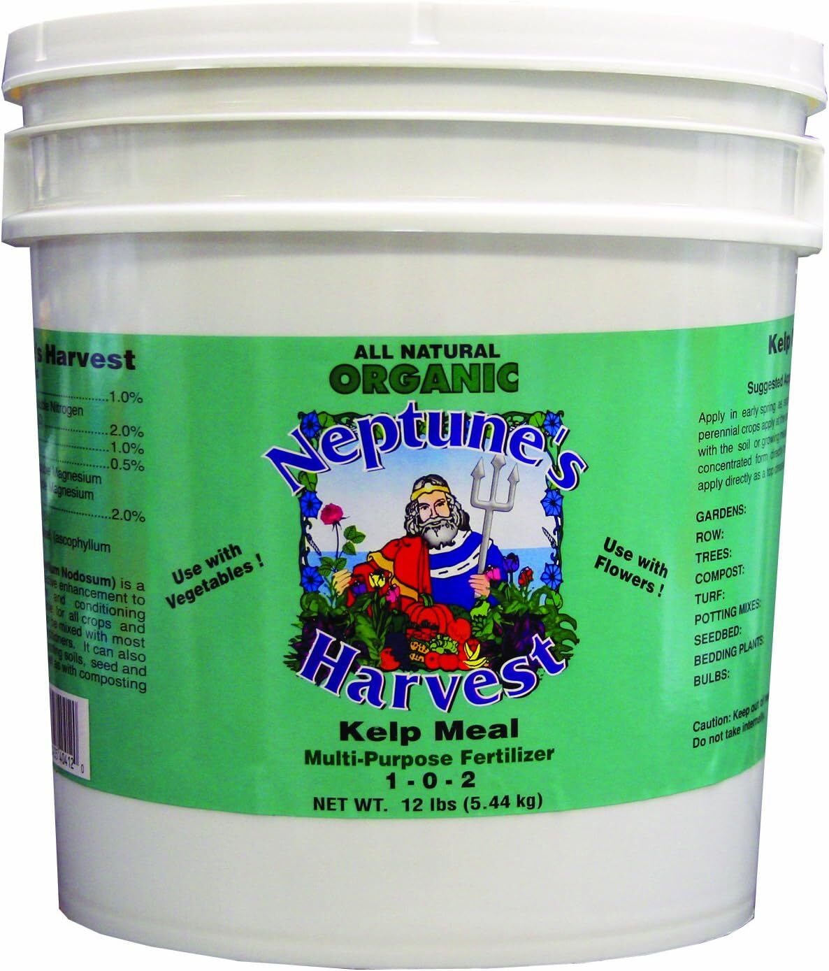 Neptune's Harvest Kelp Meal MultiPurpose Plant Food 102, 12 lb