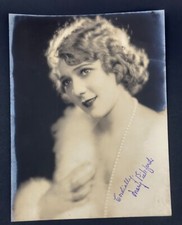 Mary Pickford Silent Film Star, Rare Hand Autographed Black and White Photo