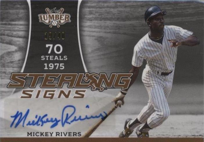2024 Leaf Lumber - Mickey Rivers #STS-MR1 - 1 of 1