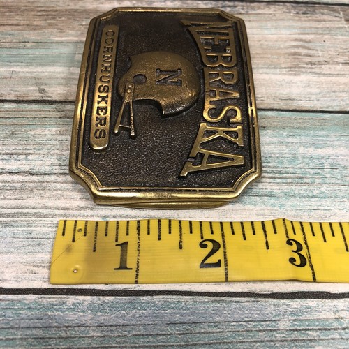 Nebraska Cornhuskers College Football Vintage Buckle 70’s Collection# BD-0197 - Picture 10 of 12