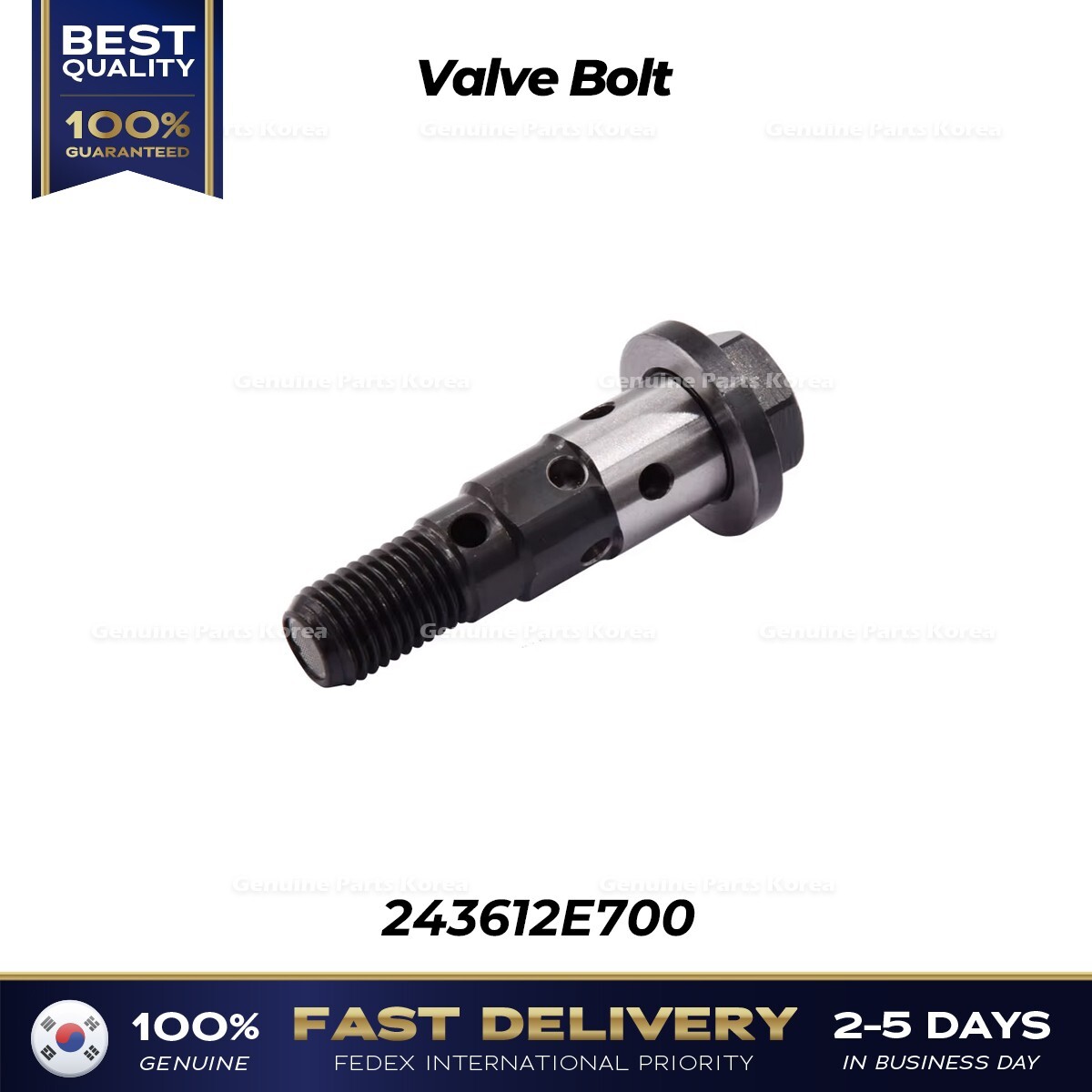 ⭐Genuine⭐ Valve Bolt 243612E700 for Hyundai Elantra Kona Kia