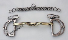 Tongue Saver Lozenge Kimblewick German Silver Horse Bit