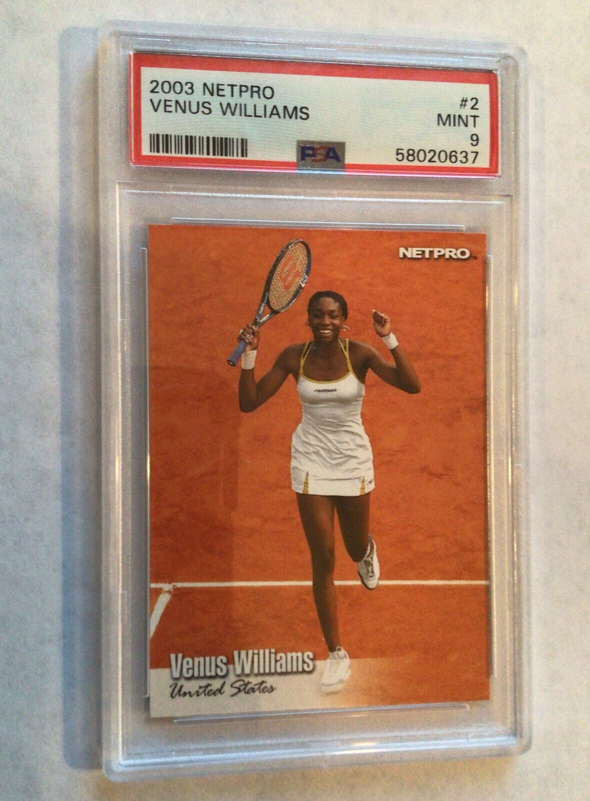 2003 Netpro Venus Williams #2 PSA 9
