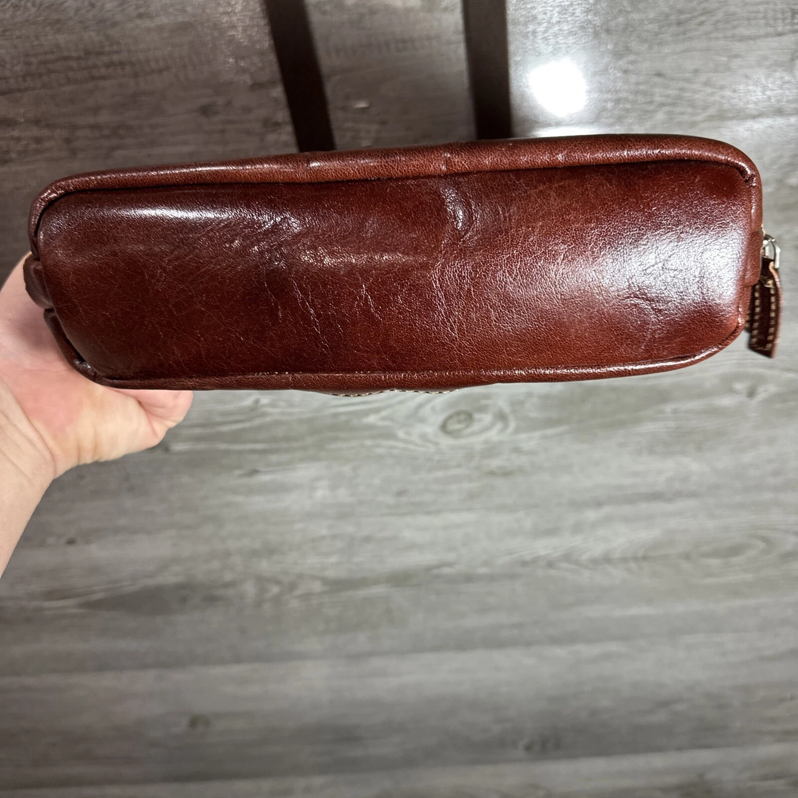 WANDLER Zaino convertibile Jack Georges vera pelle Voyager marrone borsa messenger