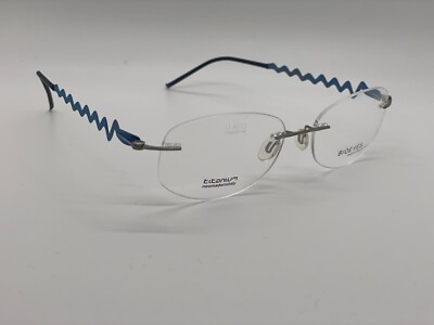 NEW BIOEYES X7 COL. 318 BLUE AUTHENTIC EYEGLASSES 52-17-145mm  Comes w/ Full Set