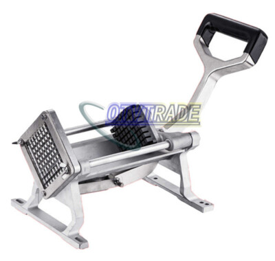 one Manual French Fries Potato Chips Maker Fruit Vegetable Cutter with 3 Blades 