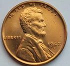1942-D 1C RD Lincoln Cent GEM BU.