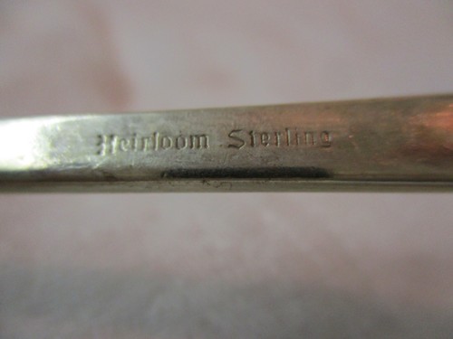 Vintage Heirloom Sterling Silver Casserole Serving Spoon Lasting Spring (MM) - Picture 4 of 4