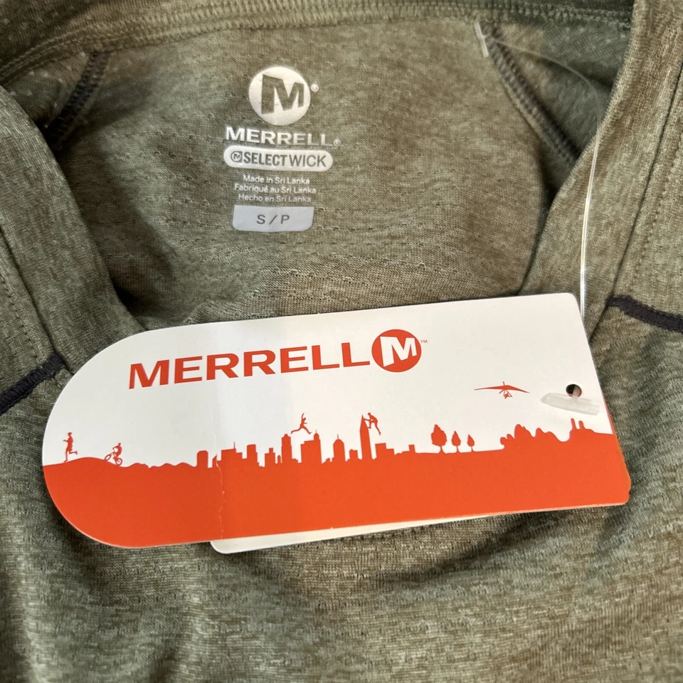 Camisa Merrell Connect para hombre, masilla, pequeña Foto 3 de 3