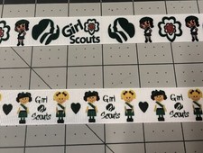 NEW 5-yards of Girl Scouts 7/8" wide Grosgrain Ribbon