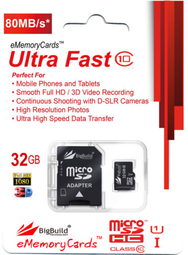 32GB Memory card for Samsung Galaxy Tab A SM-T350N Tablet | 80MB/s microSD SDHC - Bild 1 von 1