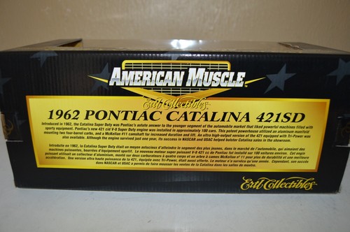 Ertl American Muscle Blue 1962 Pontiac Catalina 421SD Hobby Edition 1:18 Diecast - Picture 9 of 11