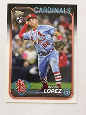 2024 TOPPS IRVING LOPEZ #573 ROOKIE 2B ST. LOUIS CARDINALS BASEBALL CARD
