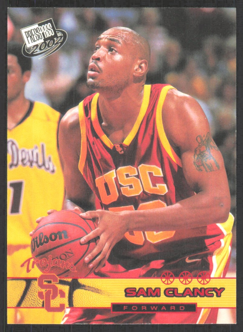 2002-03 Press Pass Red Torquers Sam Clancy Rookie USC Trojans #T6